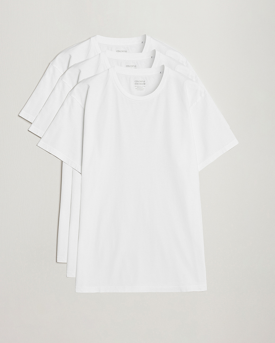 Herren |  | Colorful Standard | 3-Pack Classic Organic T-Shirt Optical White