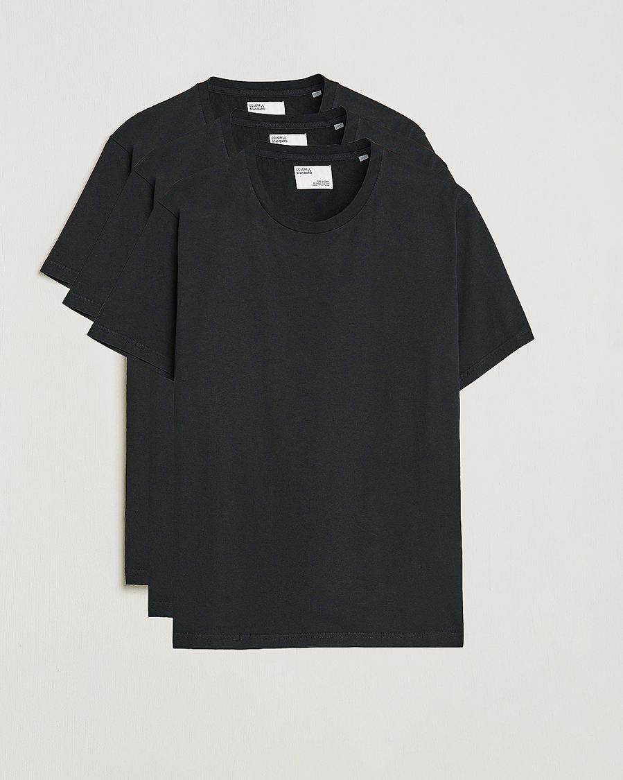 Herren |  | Colorful Standard | 3-Pack Classic Organic T-Shirt Deep Black