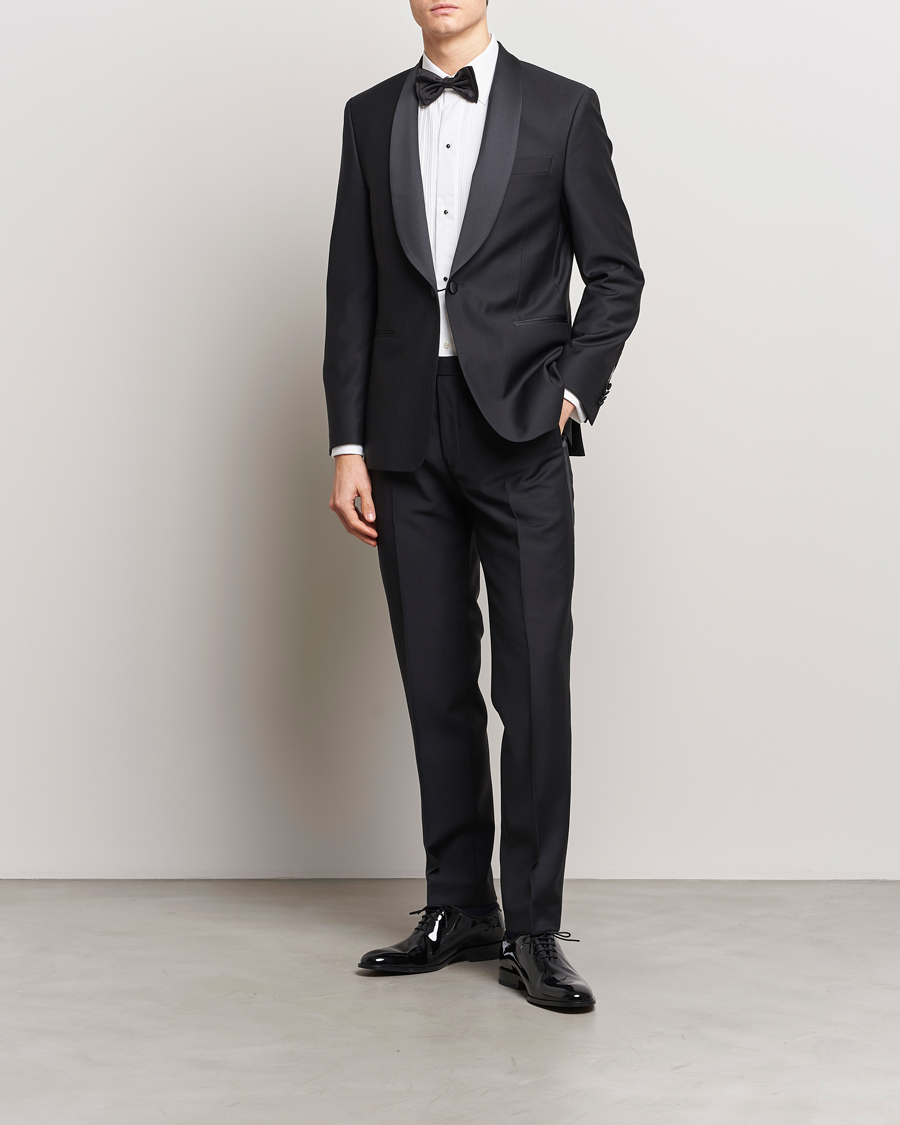 Herren | Anzüge | Oscar Jacobson | Figaro/Denz Straight Wool Tuxedo Suit Black