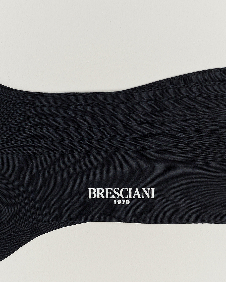 Herren | Unterwäsche | Bresciani | 3-pack Cotton Ribbed Short Socks Navy