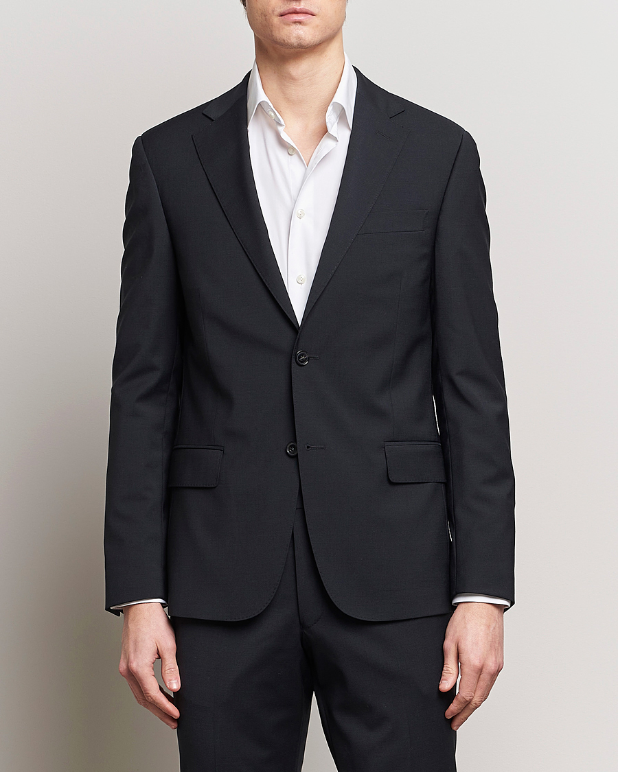Herren | Neu im Onlineshop | Oscar Jacobson | Edmund Wool Stretch Suit Black