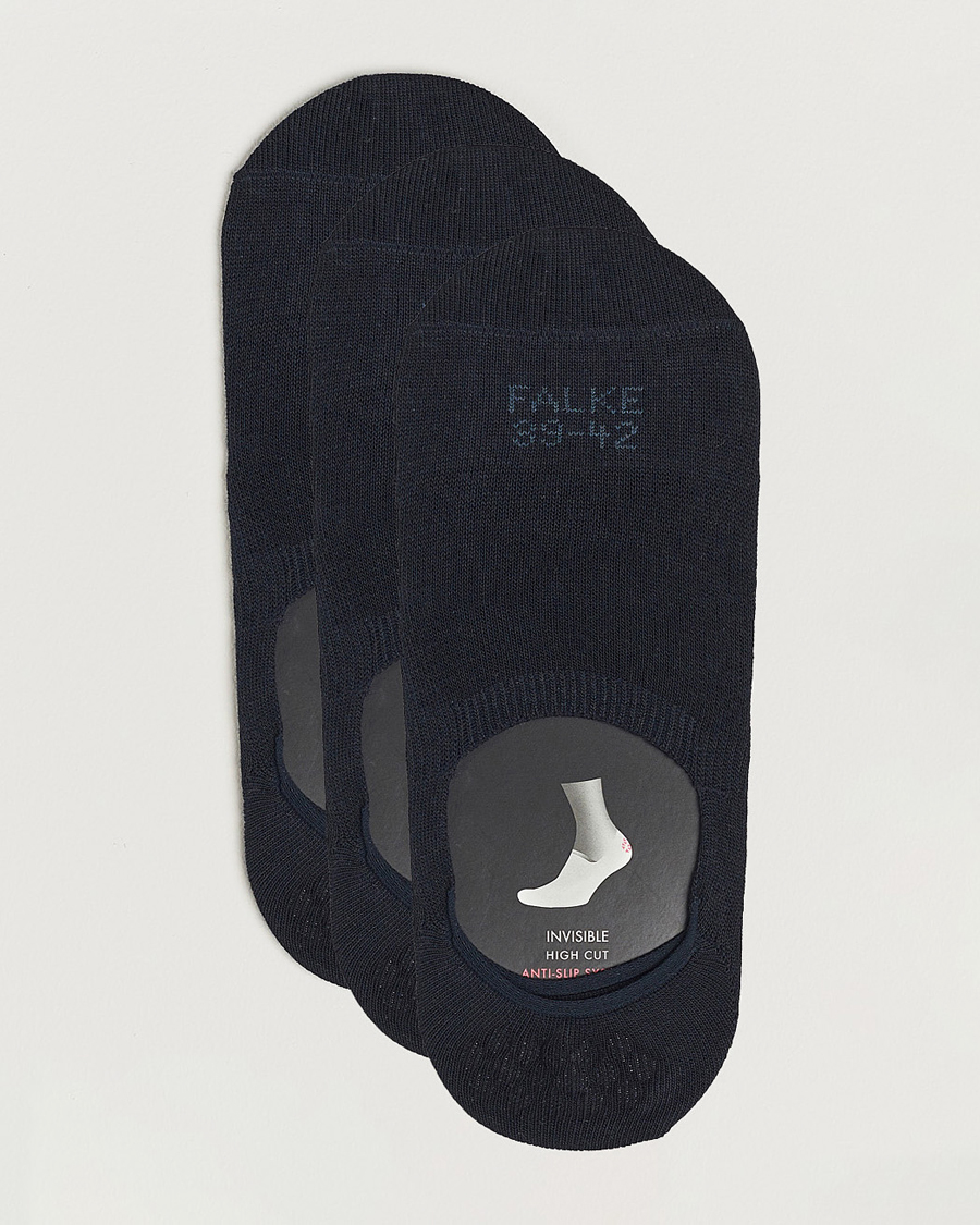 Herren | Unterwäsche | Falke | 3-pack Casual High Cut Sneaker Socks Dark Navy
