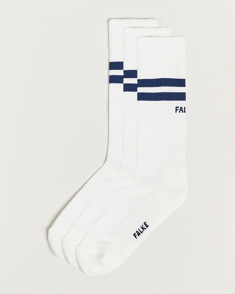 Herren | Unterwäsche | Falke | 3-pack Dynamic Tennis Socks White/Blue