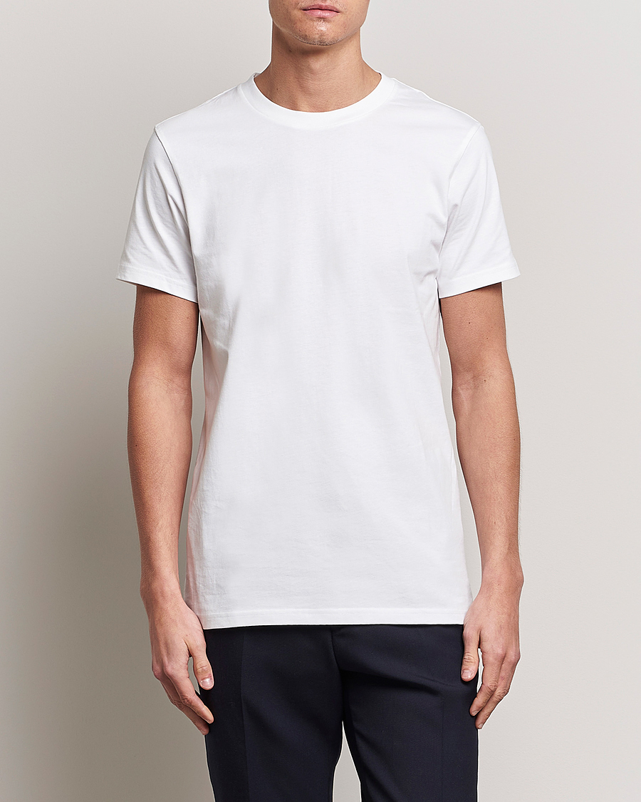 Herren | T-Shirts | Bread & Boxers | 3-pack Crew Neck Regular T-Shirt White