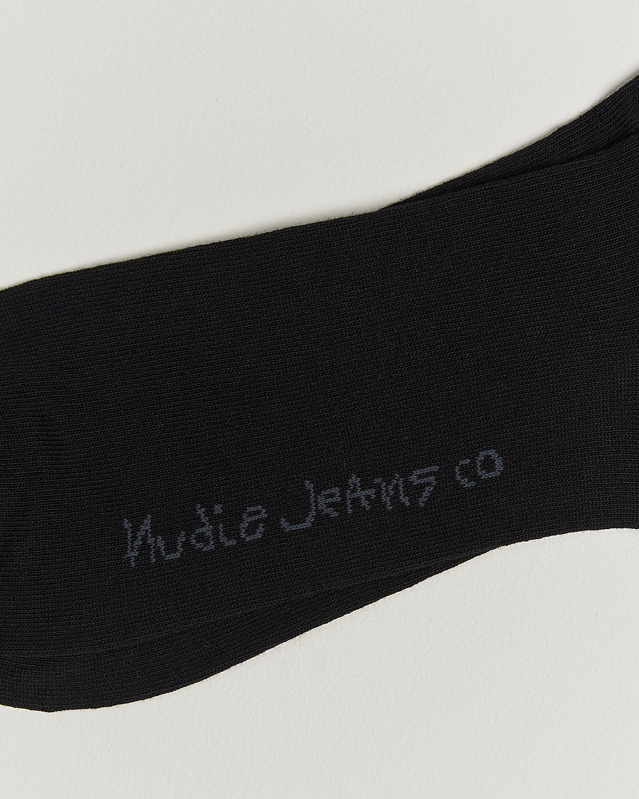 Herren | Unterwäsche | Nudie Jeans | 3-pack Amundsson Tennis Socks Black/White
