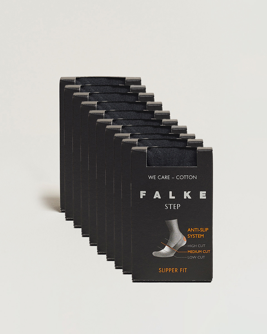 Herren | Unterwäsche | Falke | 10-pack Step In Box Loafer Socks Black