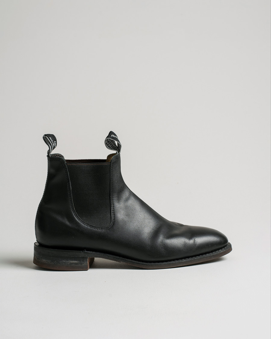 Herren | R.M.Williams Blaxland G Boot Yearling Black | Pre-owned | R.M.Williams Blaxland G Boot Yearling Black