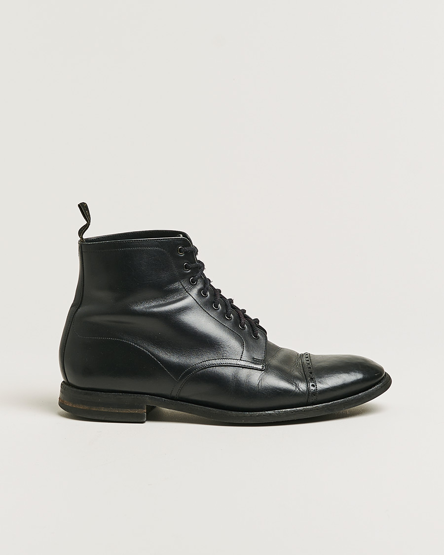 Herren | Loake 1880 Hyde Boot Black Calf | Pre-owned | Loake 1880 Hyde Boot Black Calf