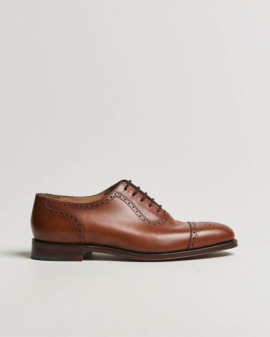 Herren | Loake 1880 Strand Brogue Mahogany Burnished Calf | Pre-owned | Loake 1880 Strand Brogue Mahogany Burnished Calf