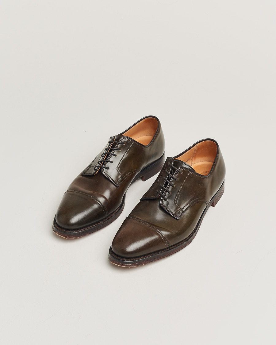 Herren | Crockett & Jones Bradford Derby Dark Brown Cordovan | Pre-owned | Crockett & Jones Bradford Derby Dark Brown Cordovan