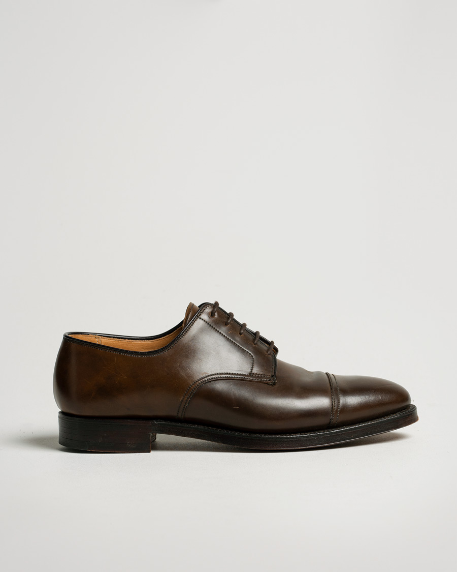 Herren | Crockett & Jones Bradford Derby Dark Brown Cordovan | Pre-owned | Crockett & Jones Bradford Derby Dark Brown Cordovan