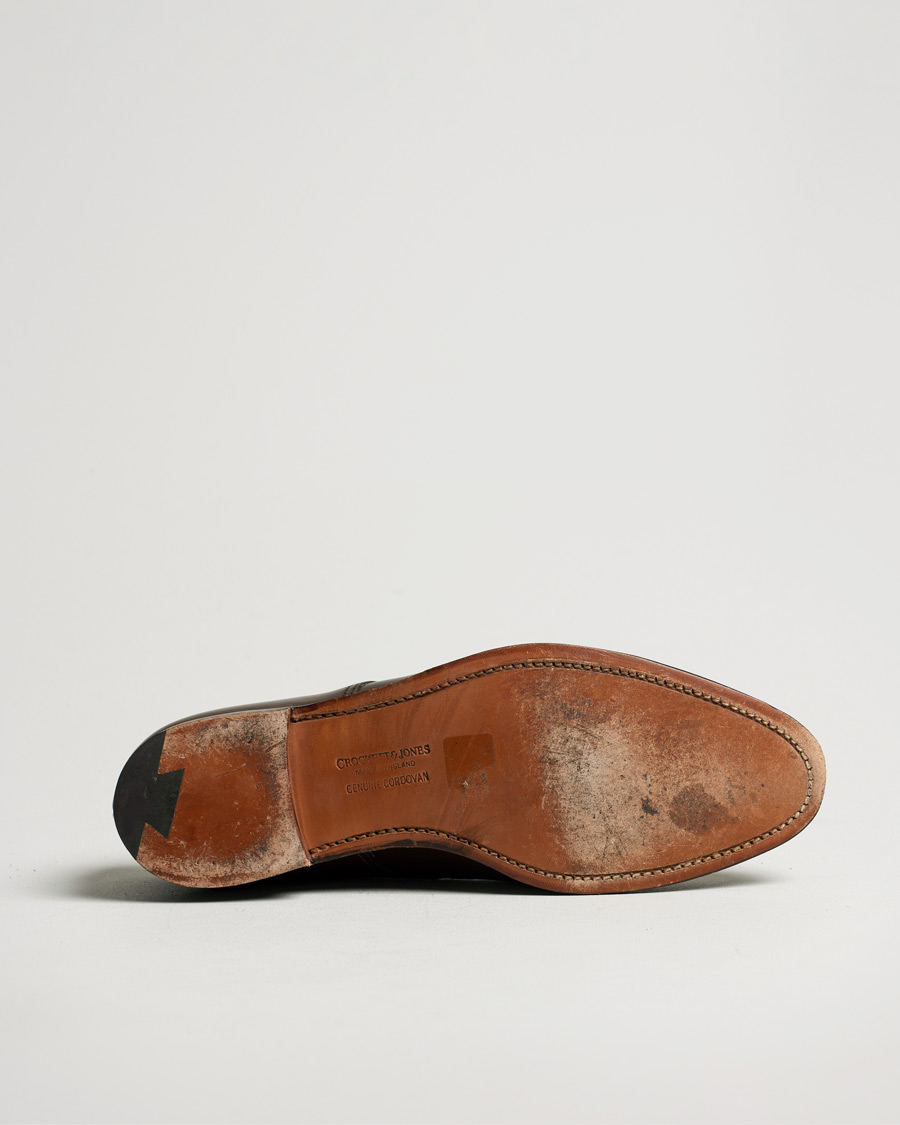 Herren | Crockett & Jones Bradford Derby Dark Brown Cordovan | Pre-owned | Crockett & Jones Bradford Derby Dark Brown Cordovan