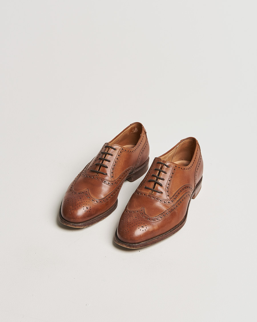 Herren | Crockett & Jones Downing Derbys Tan Burnish Calf UK7 - EU41 | Pre-owned | Crockett & Jones Downing Derbys Tan Burnish Calf UK7 - EU41