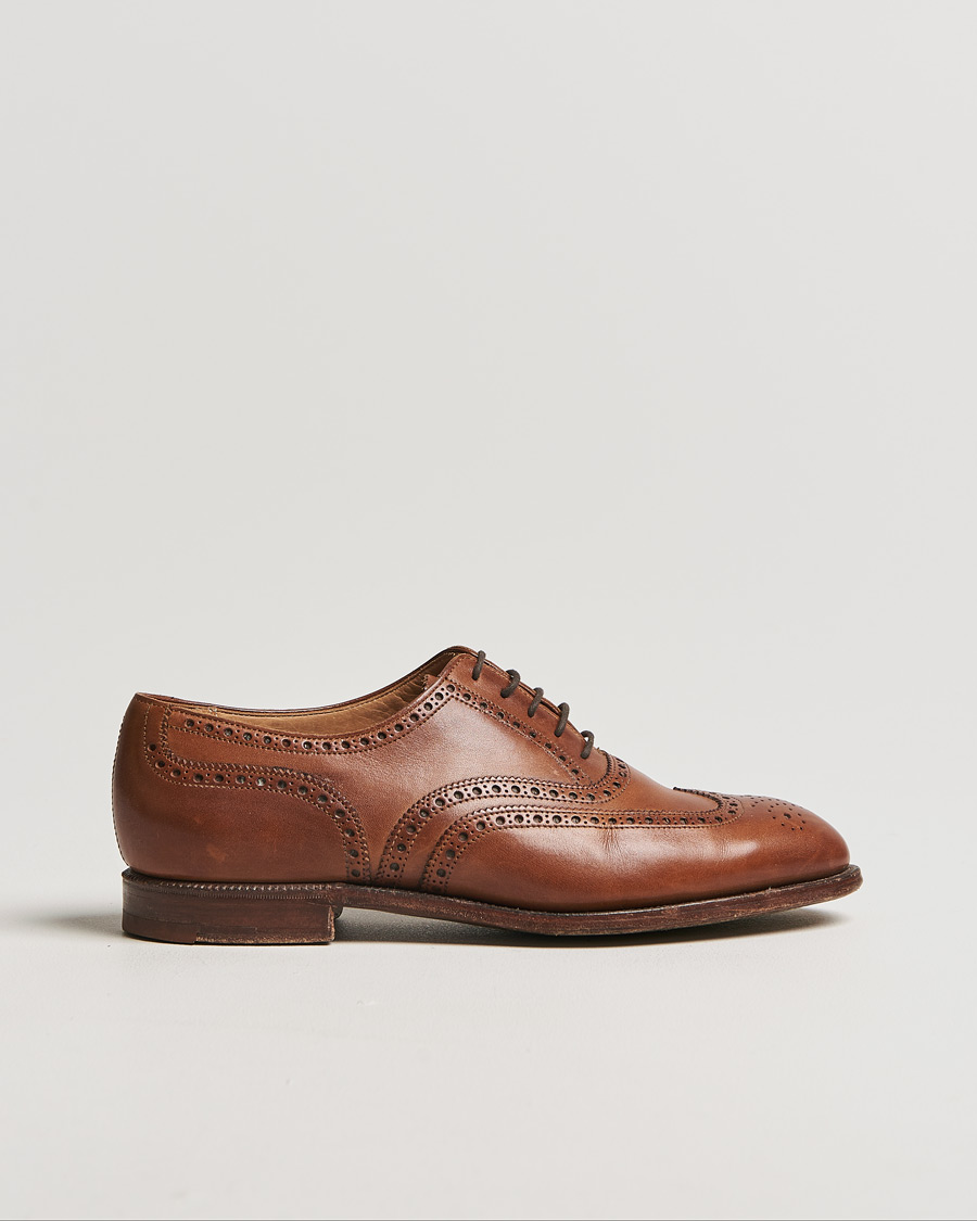 Herren | Crockett & Jones Downing Derbys Tan Burnish Calf UK7 - EU41 | Pre-owned | Crockett & Jones Downing Derbys Tan Burnish Calf UK7 - EU41