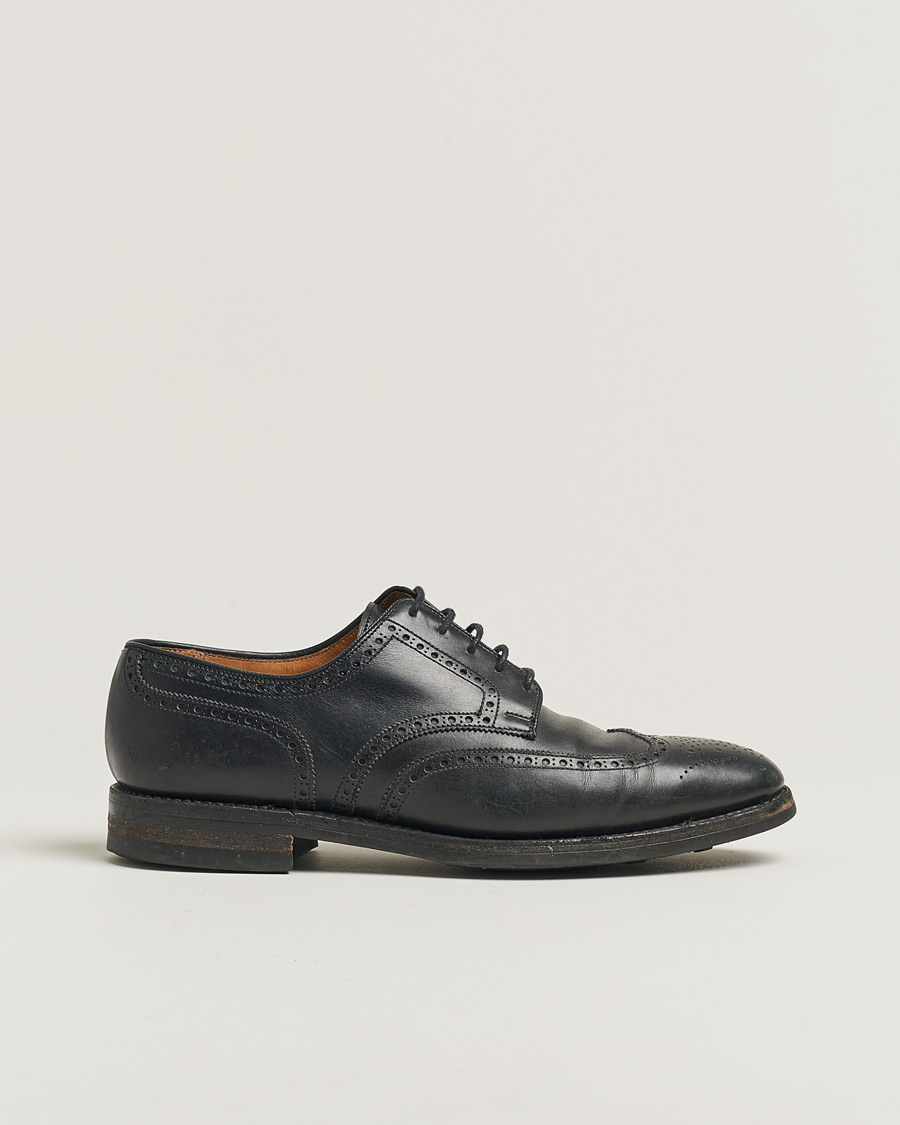 Herren | Pre-owned Schuhe | Pre-owned | Crockett & Jones Swansea Brogue Black UK8,5 - EU42,5