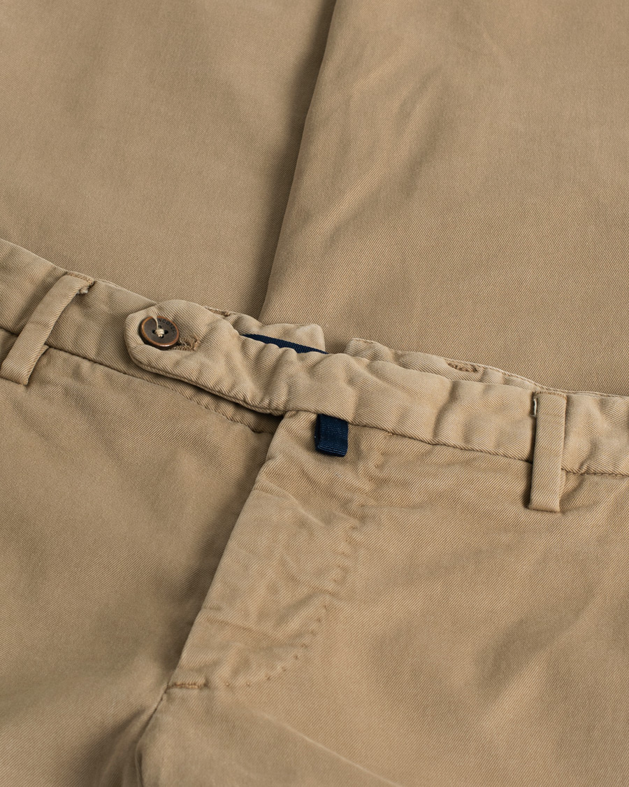 Herren | Incotex Slim Fit Comfort Chino Khaki | Pre-owned | Incotex Slim Fit Comfort Chino Khaki