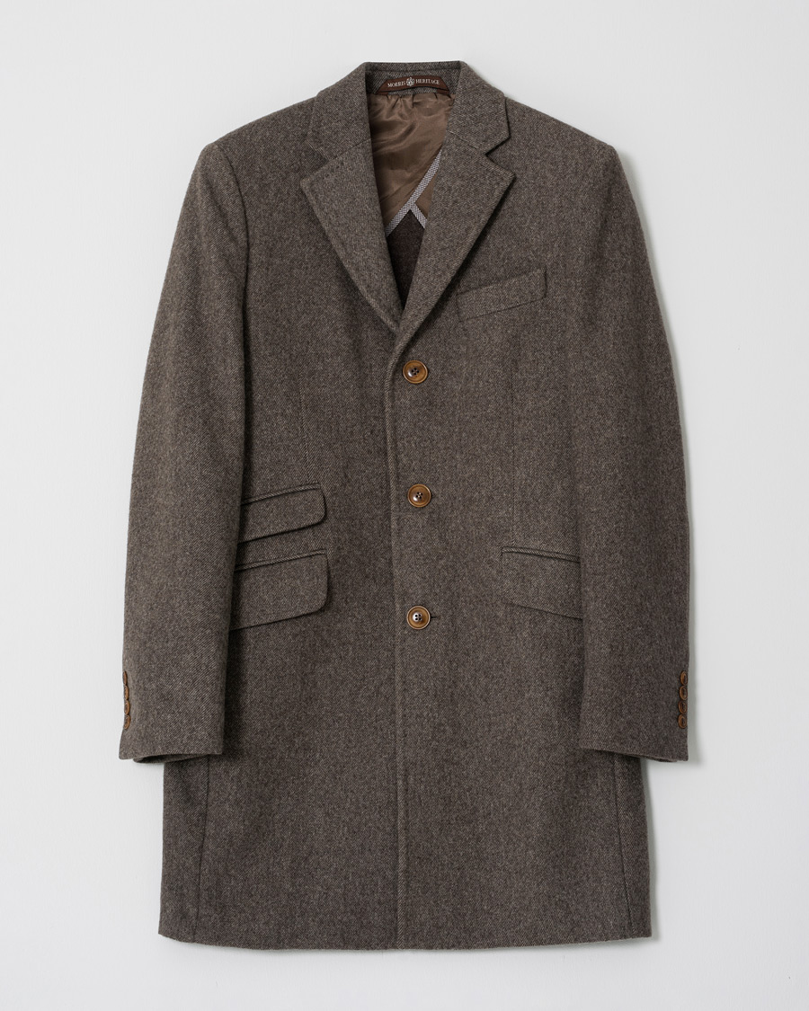 Herren | Morris Heritage George Double Face Coat Brown 46 | Pre-owned | Morris Heritage George Double Face Coat Brown 46