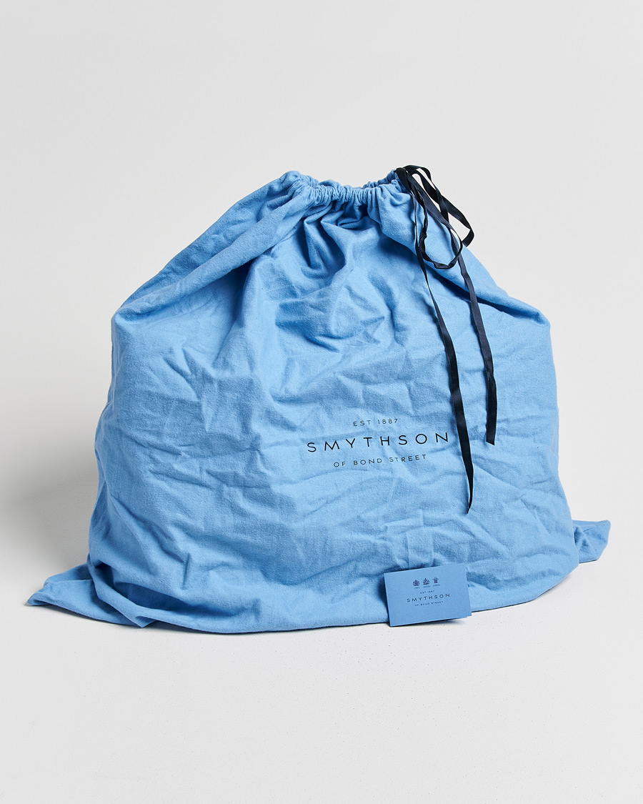 Herren | Smythson Burlington 24 Hour Bag Black Deerskin | Pre-owned | Smythson Burlington 24 Hour Bag Black Deerskin