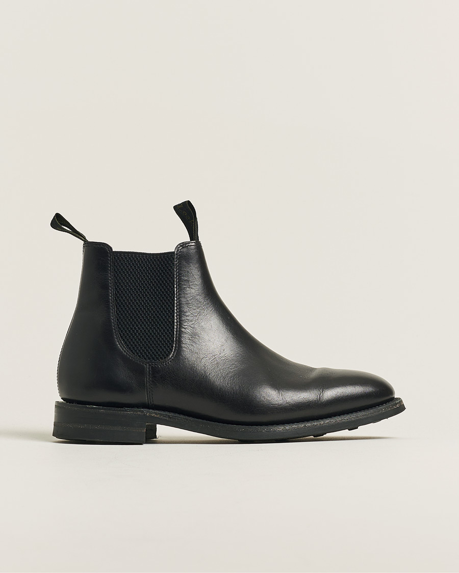 Herren | Loake 1880 Chatsworth Chelsea Boot Black Calf | Pre-owned | Loake 1880 Chatsworth Chelsea Boot Black Calf