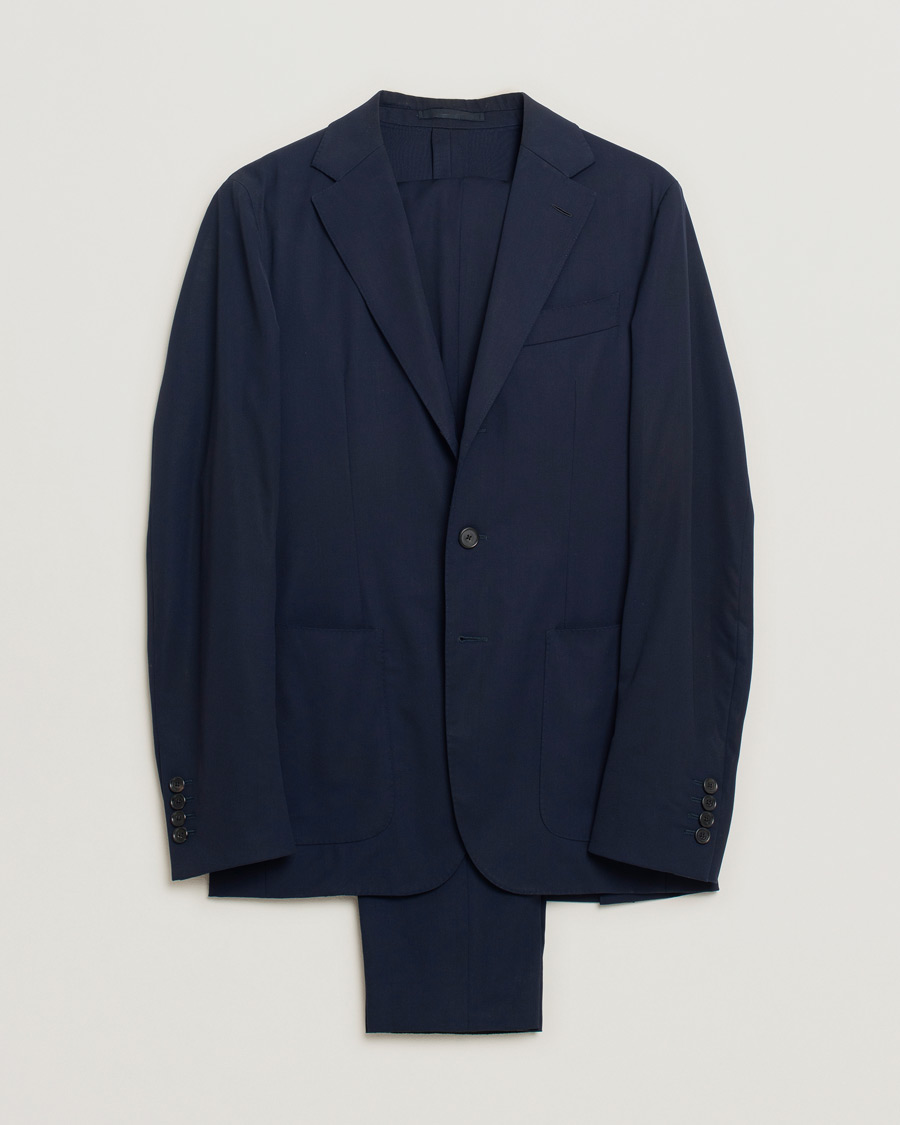 Herren | Caruso Traveller Houdini Suit Navy | Pre-owned | Caruso Traveller Houdini Suit Navy