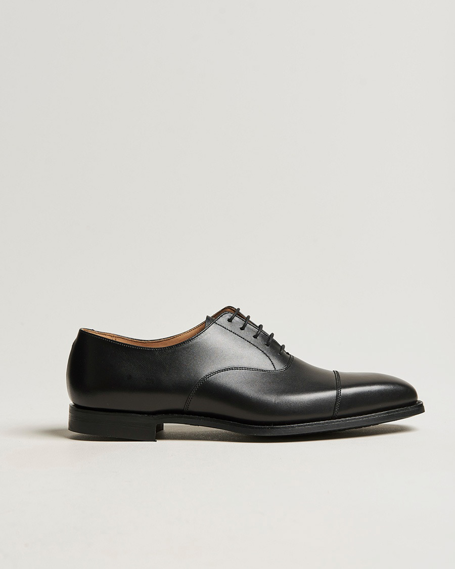 Herren | Pre-owned Rahmengenähte Schuhe | Pre-owned | Crockett & Jones Hallam Oxford City Sole E Black Calf UK6 - EU40