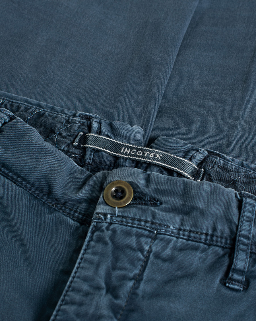 Herren | Incotex Slim Fit Stretch Slacks Navy | Pre-owned | Incotex Slim Fit Stretch Slacks Navy