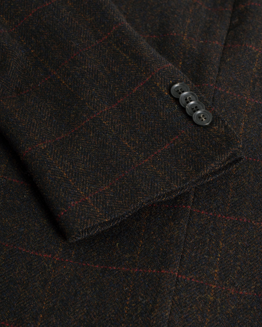 Herren | Sakkos | Pre-owned | Oscar Jacobson Egel Yorkshire Tweed by Moon Blazer Brown