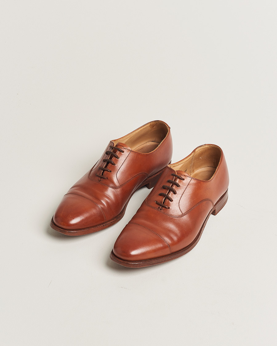 Herren | Pre-owned Schuhe | Pre-owned | Crockett & Jones Connaught Oxford Chestnut Calf UK6 - EU40