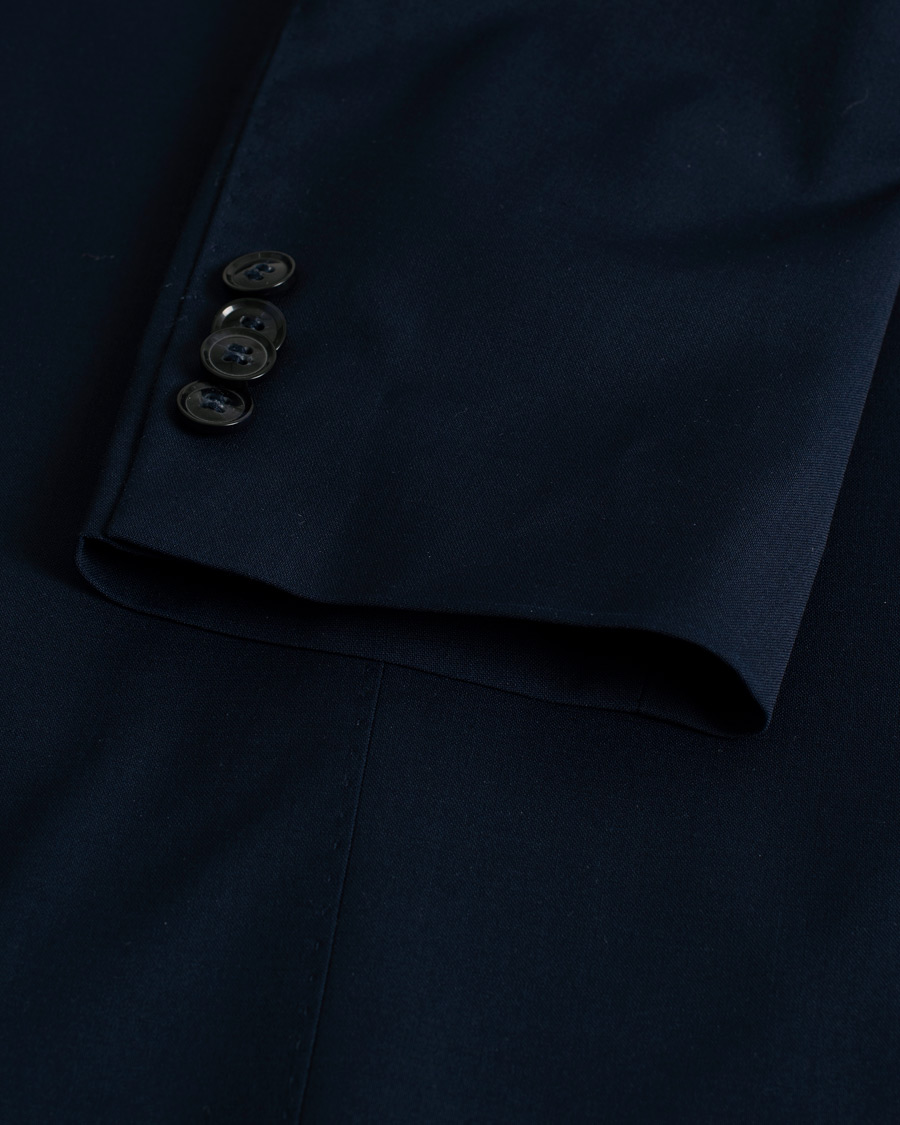 Herren | Sakkos | Pre-owned | Oscar Jacobson Edmund/Denz Wool Stretch Suit Blue 46