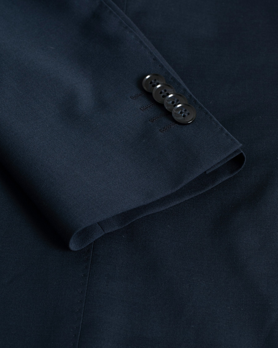 Herren | Oscar Jacobson Edmund Wool Blazer Navy | Pre-owned | Oscar Jacobson Edmund Wool Blazer Navy