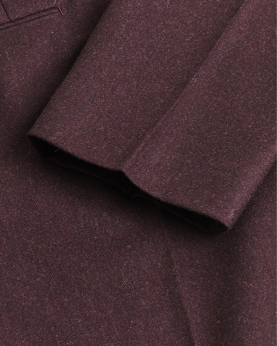 Herren | Pre-owned Hosen | Pre-owned | Incotex Slim Fit Super 100's Wool Flannel Trousers Burgundy 48