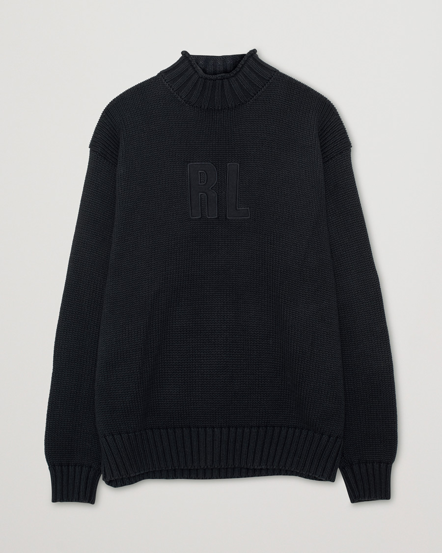 Herren | Polo Ralph Lauren Sport Knitted Sweater Black M | Pre-owned | Polo Ralph Lauren Sport Knitted Sweater Black M