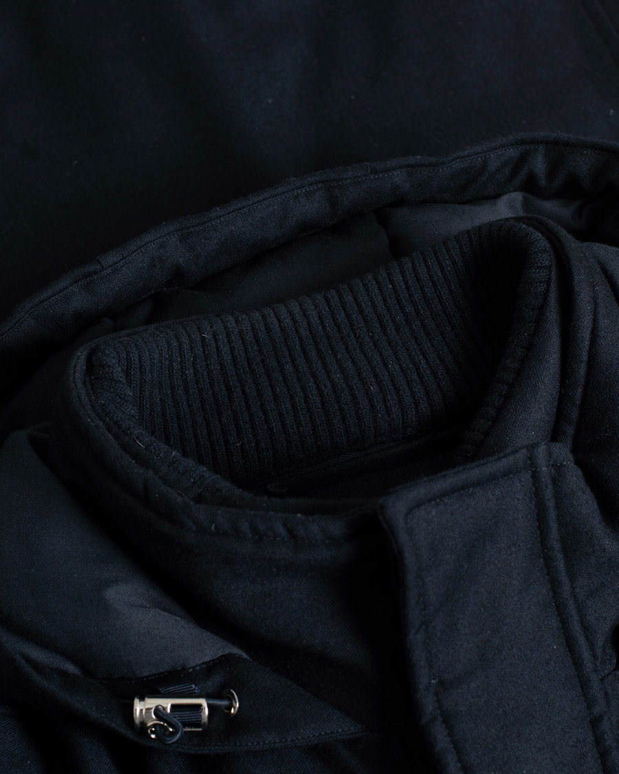 Herren | Morris Heritage Brunate Limited Wool Down Parka Navy | Pre-owned | Morris Heritage Brunate Limited Wool Down Parka Navy