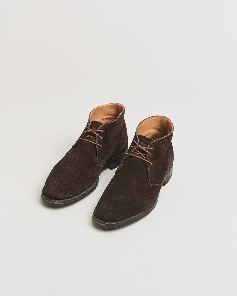 Herren | Crockett & Jones Chiltern Dainite Chukka Boot Brown Suede UK7,5 - EU41,5 | Pre-owned | Crockett & Jones Chiltern Dainite Chukka Boot Brown Suede UK7,5 - EU41,5