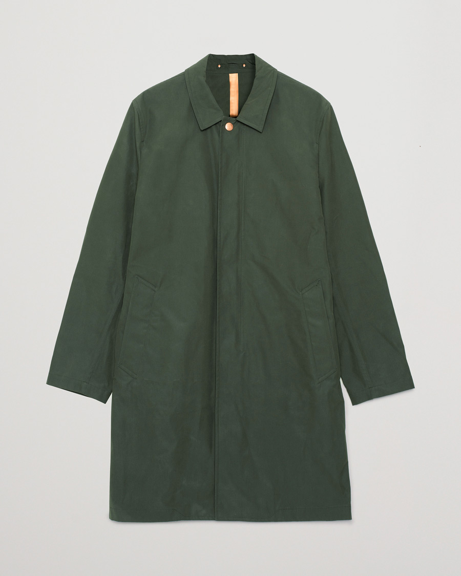 Herren | Private White V.C. Unlined Cotton Ventile Mac Coat 3.0 Moss Green | Pre-owned | Private White V.C. Unlined Cotton Ventile Mac Coat 3.0 Moss Green