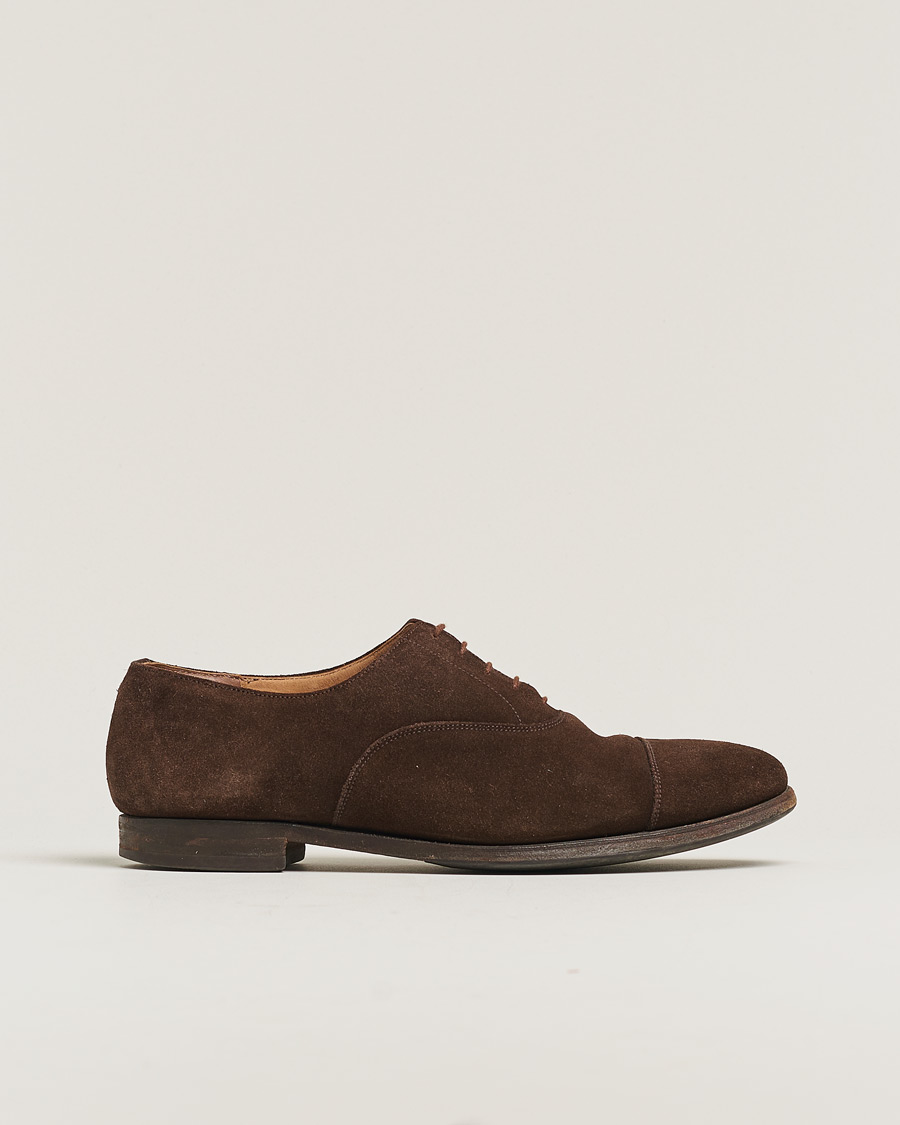 Herren | Pre-owned Schuhe | Pre-owned | Crockett & Jones Connaught Dark Brown Suede UK10,5 - EU44,5