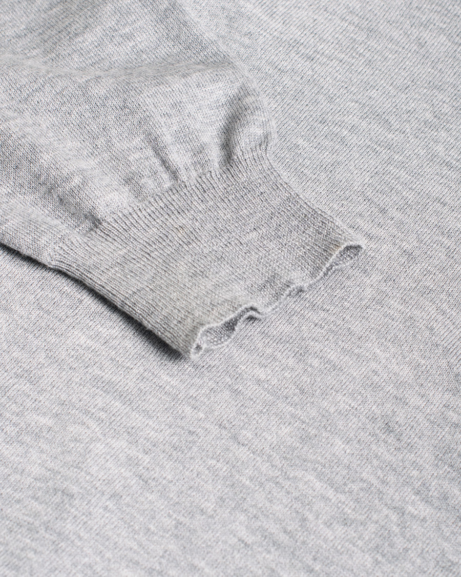 Herren | Pullover | Pre-owned | Stenströms Merino Zegna Knitted Cardigan Light Grey