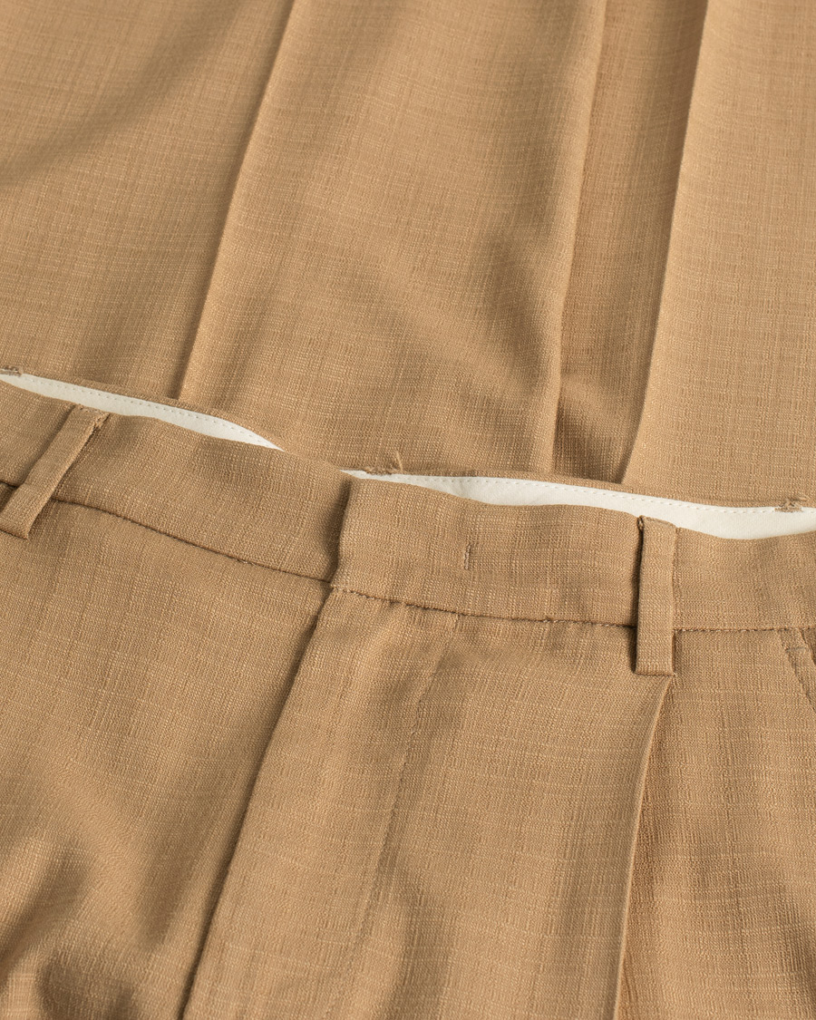 Herren | Barena Talon Pleated Trousers Khaki | Pre-owned | Barena Talon Pleated Trousers Khaki
