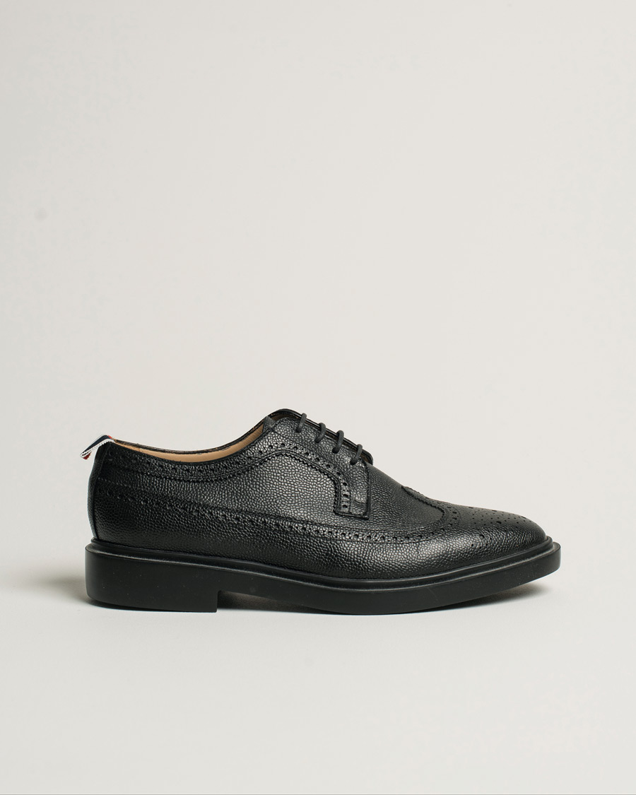 Herren | Thom Browne Lightweight Longwing Brogues Black | Pre-owned | Thom Browne Lightweight Longwing Brogues Black