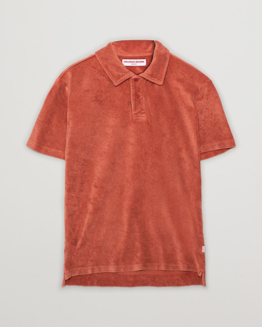 Herren | Poloshirts | Pre-owned | Orlebar Brown Terry Polo Peach S