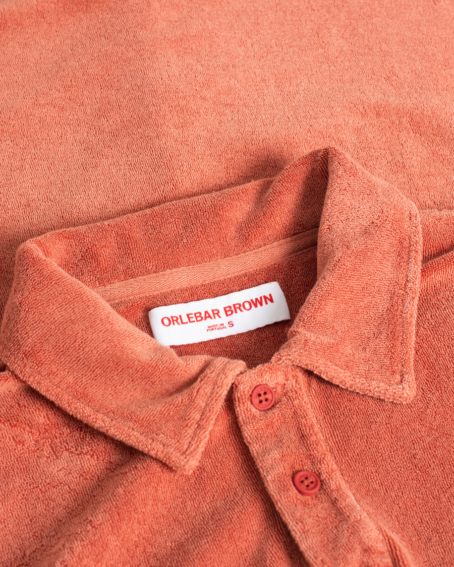 Herren | Poloshirts | Pre-owned | Orlebar Brown Terry Polo Peach S