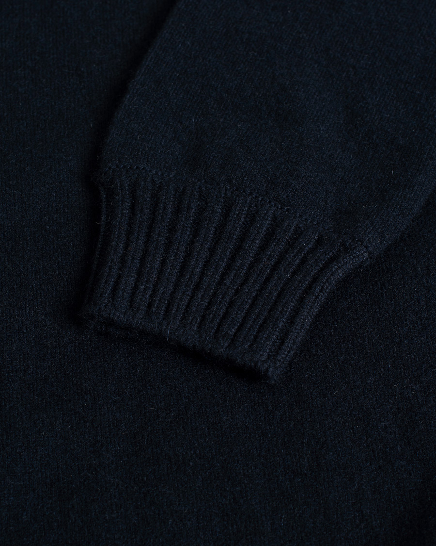 Herren | Gran Sasso Cashmere Crew Neck Navy 48 | Pre-owned | Gran Sasso Cashmere Crew Neck Navy 48