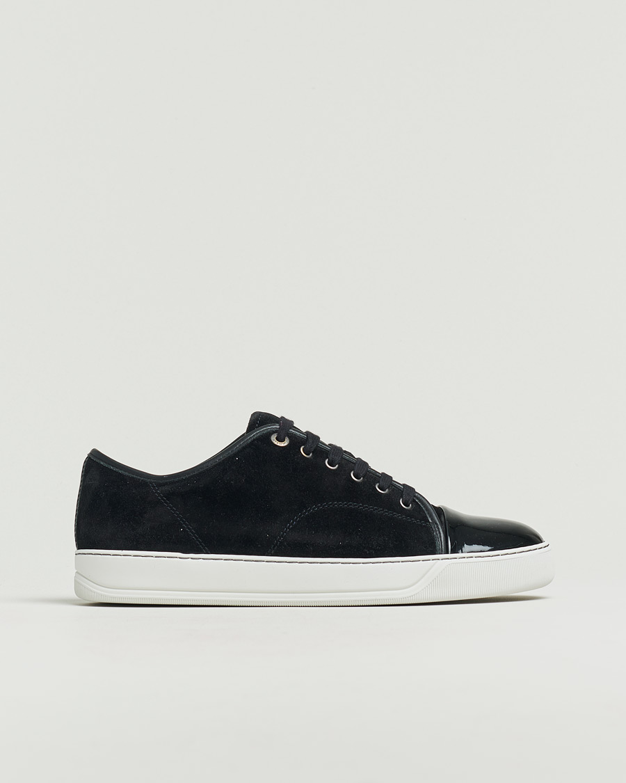 Herren | Lanvin DBB1 Patent Cap Toe Sneaker Black | Pre-owned | Lanvin DBB1 Patent Cap Toe Sneaker Black