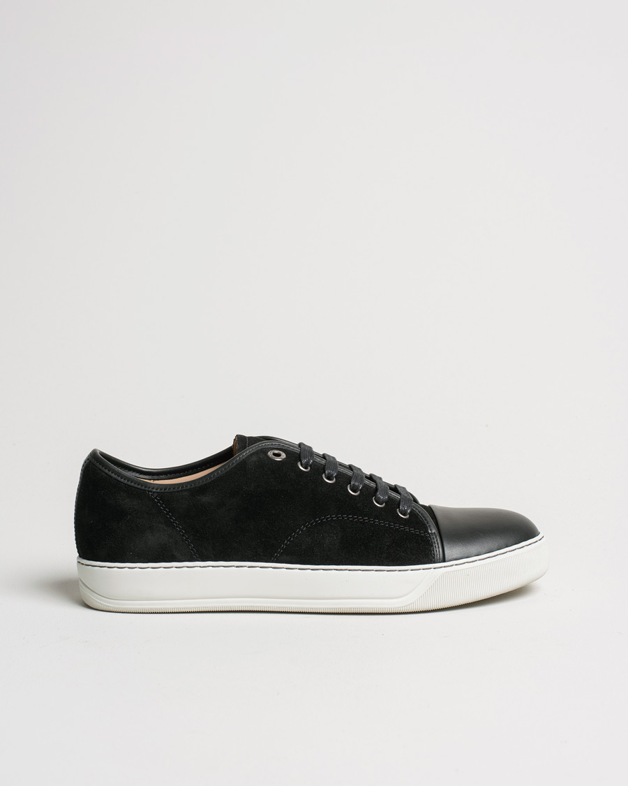 Herren | Lanvin Nappa Cap Toe Sneaker Black | Pre-owned | Lanvin Nappa Cap Toe Sneaker Black