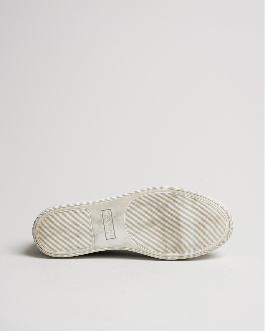 Herren | Lanvin Nappa Cap Toe Sneaker Black | Pre-owned | Lanvin Nappa Cap Toe Sneaker Black