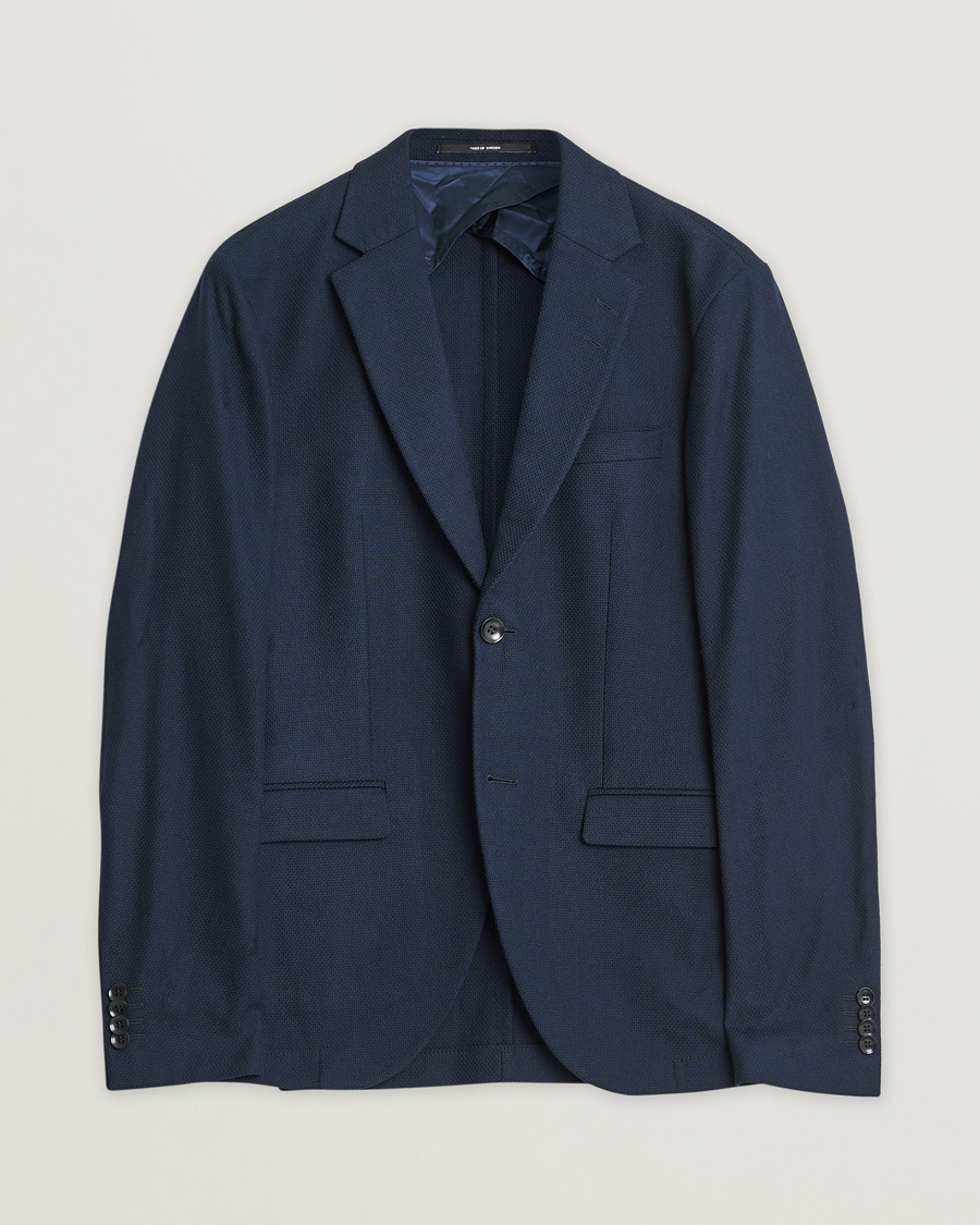 Herren | Tiger of Sweden Lamonte Cotton Blazer Navy 46 | Pre-owned | Tiger of Sweden Lamonte Cotton Blazer Navy 46