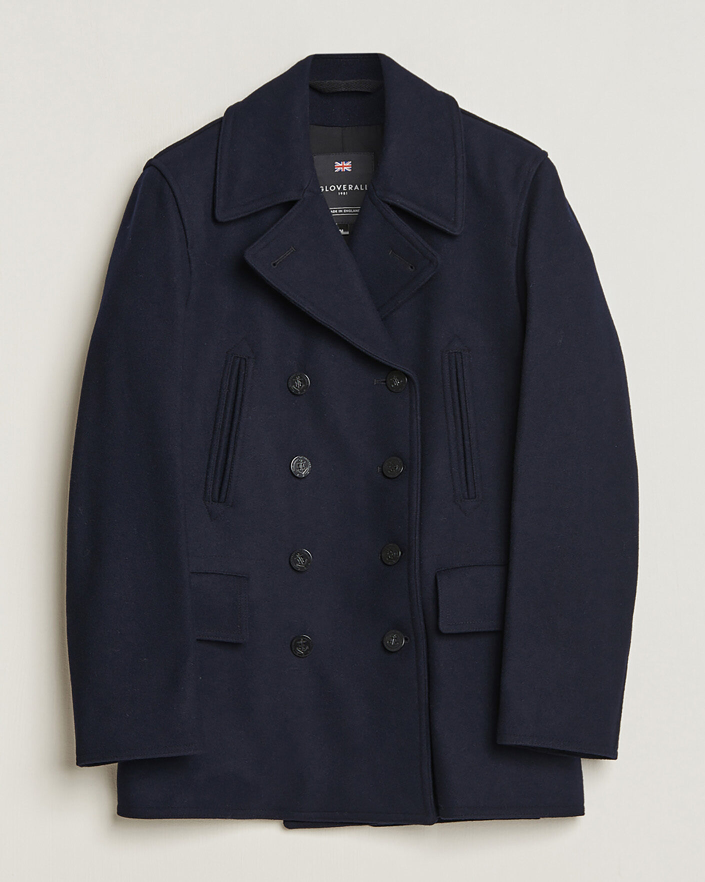 Herren | Pre-owned Jacken | Pre-owned | Gloverall Churchill Reefer Peacoat Navy M