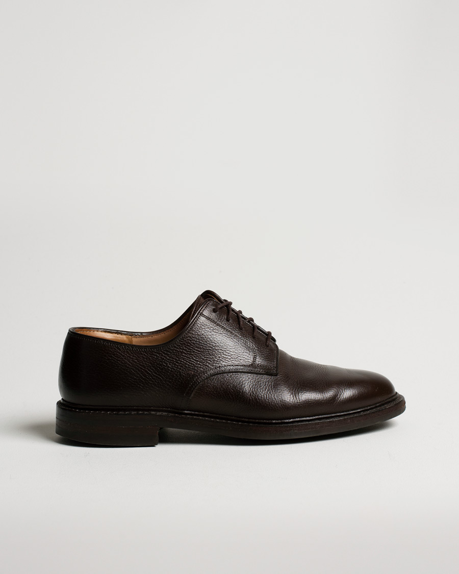 Herren | Crockett & Jones x Tärnsjö Garveri Grasmere Country Grain Dainite Dark Brown | Pre-owned | Crockett & Jones x Tärnsjö Garveri Grasmere Country Grain Dainite Dark Brown