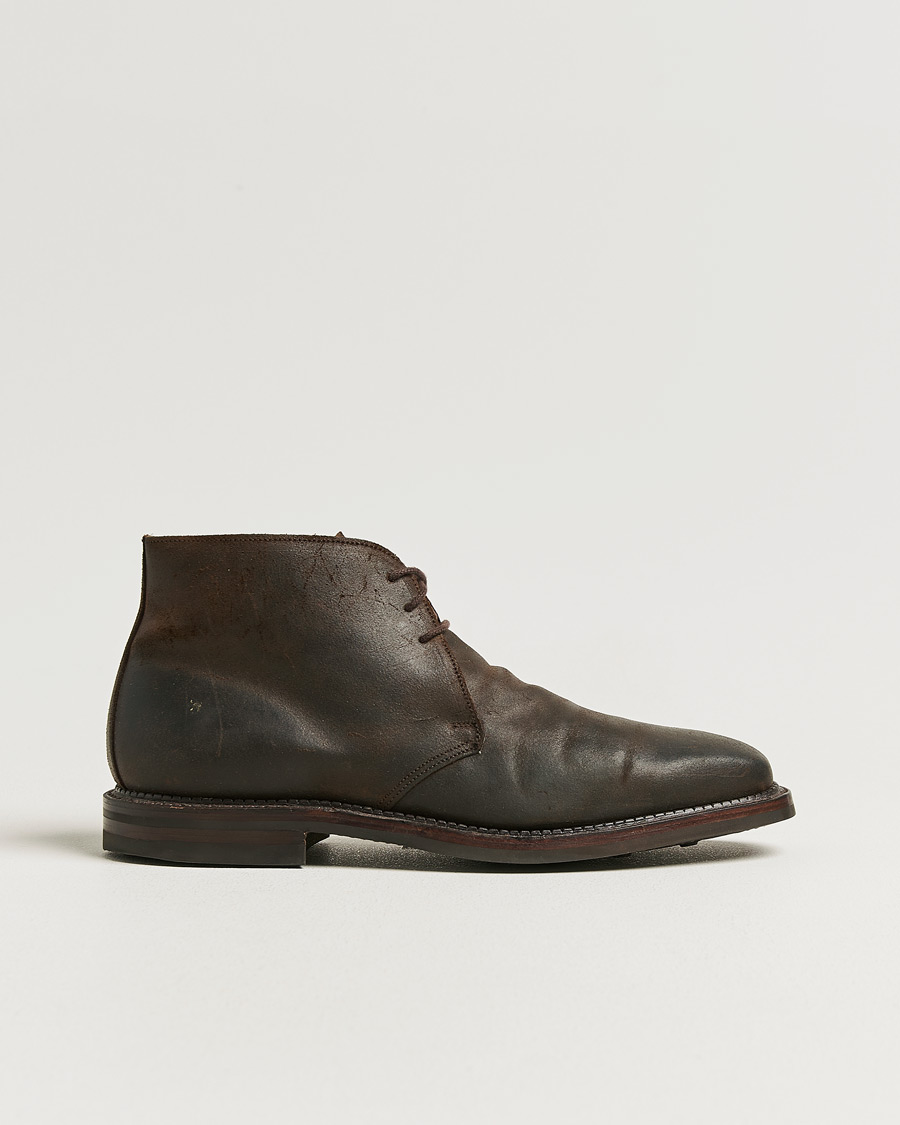 Herren | Pre-owned Rahmengenähte Schuhe | Pre-owned | Crockett & Jones Molton Chukka Dk Brown Rough-Out Suede UK10 - EU44