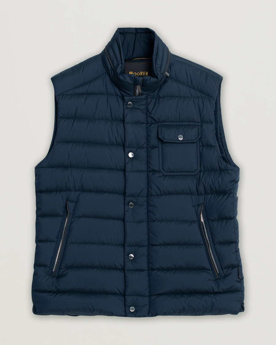 Herren | Jacken | Pre-owned | MooRER Morfeo Down Vest Navy 52